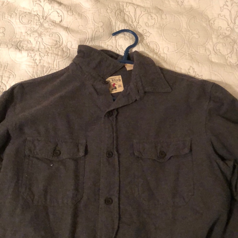 Redhead fleece button down